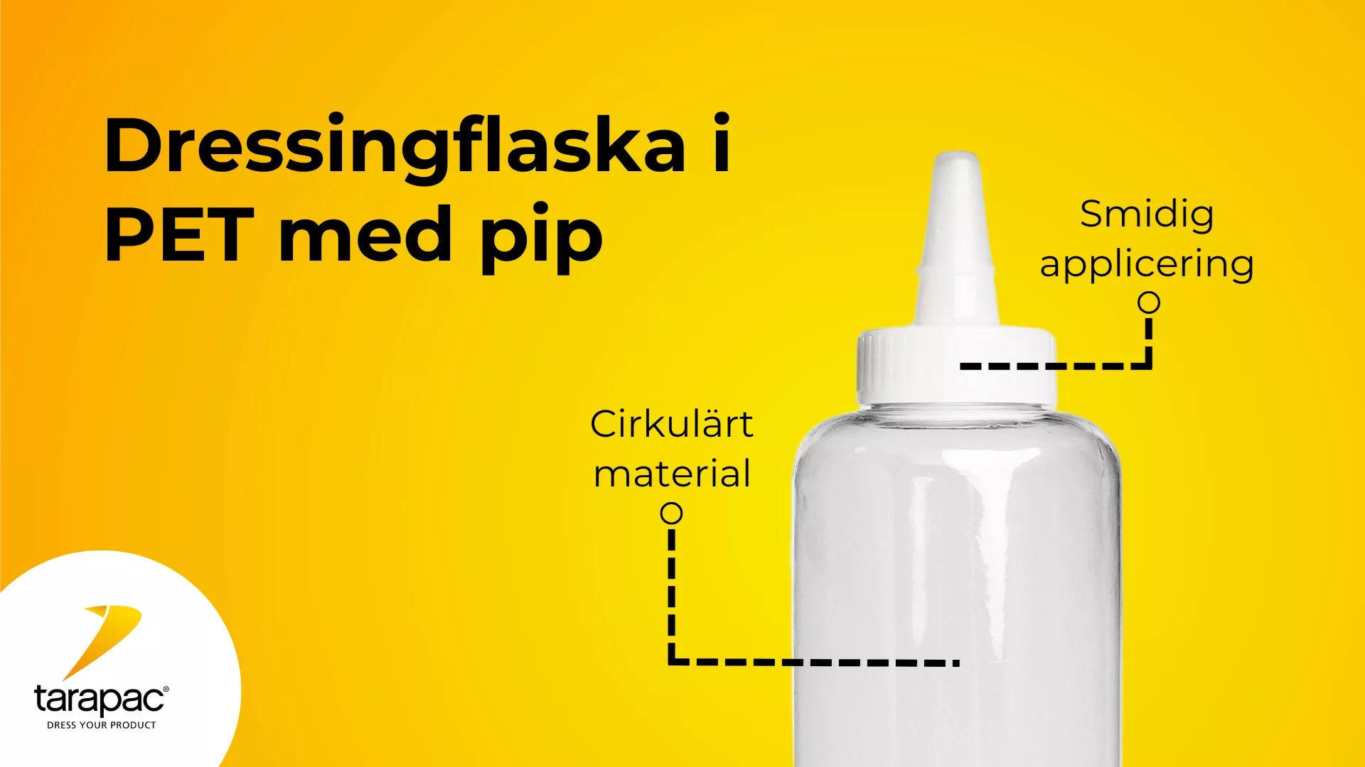 Dressingflaska med pip
