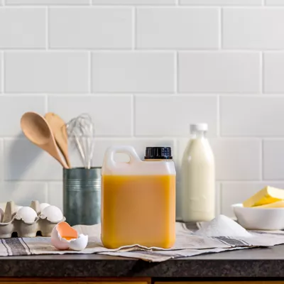 Plastdunkar till äggula och andra livsmedel